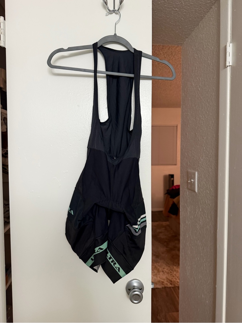 Black Cycling Bib Shorts with Mint Accents -Performance Ultra